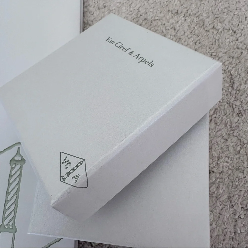 Van Cleef & Arpels Gift Box with Ribbon and Gift Bag